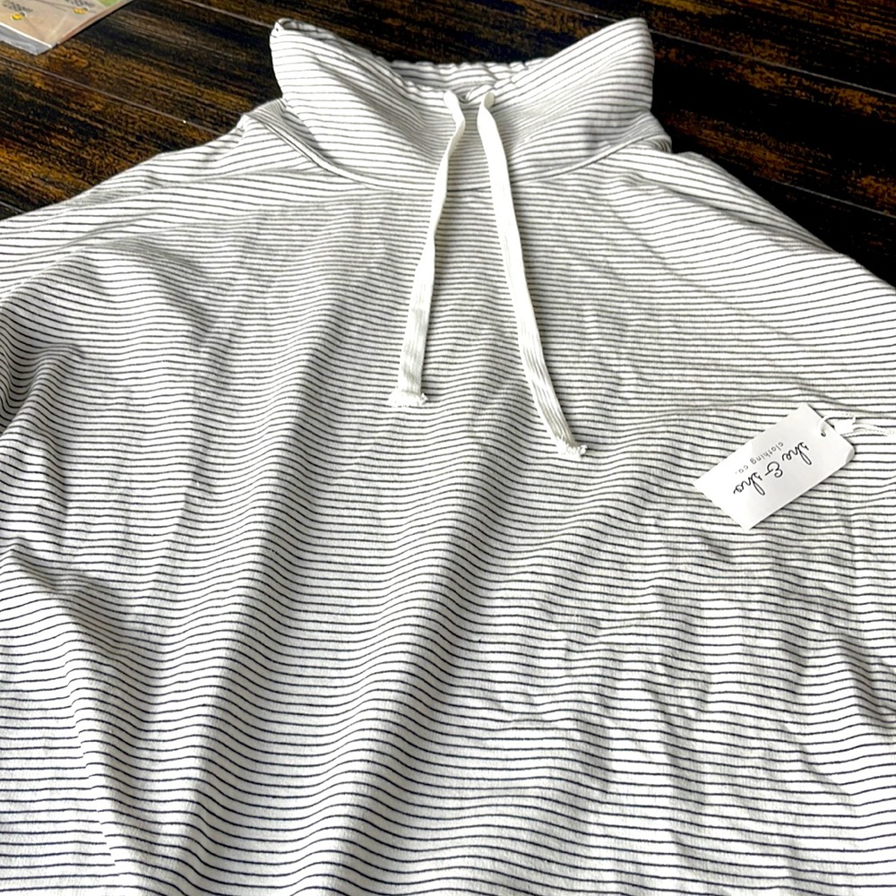 Boutique funnel neck pullover